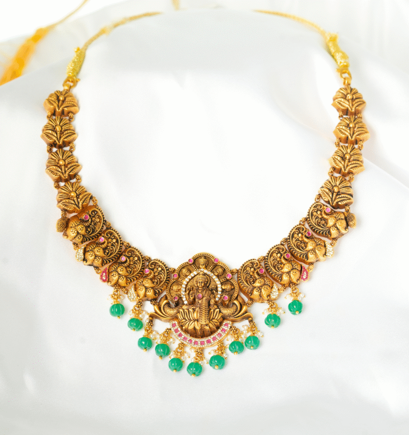 Antique Necklace [ 40.540 Gram ] - 22Kt