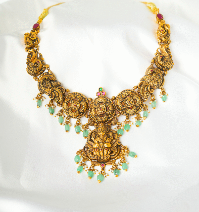 Antique Necklace [ 51.390 Gram ] - 22Kt