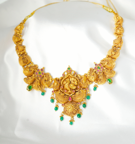 Antique Necklace [ 35.240 Gram ] - 22Kt