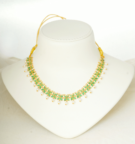 Polki Necklace [ 10.190 Gram ] – 22Kt