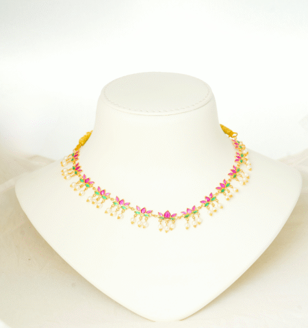 Polki Necklace [ 9.340 Gram ] – 22Kt