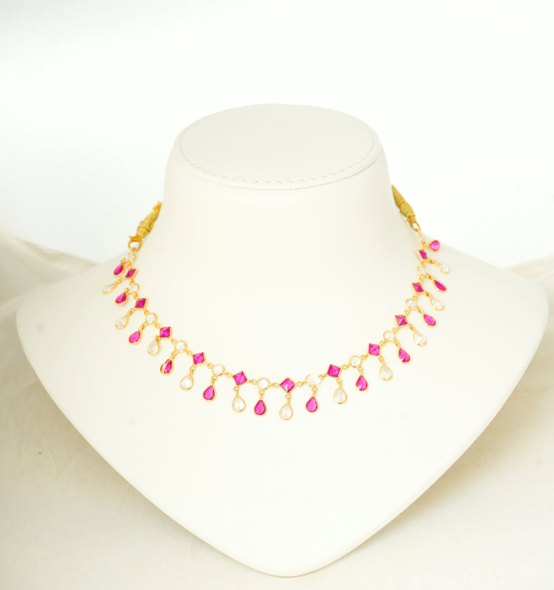 Polki Necklace [ 8.810 Gram ] – 22Kt