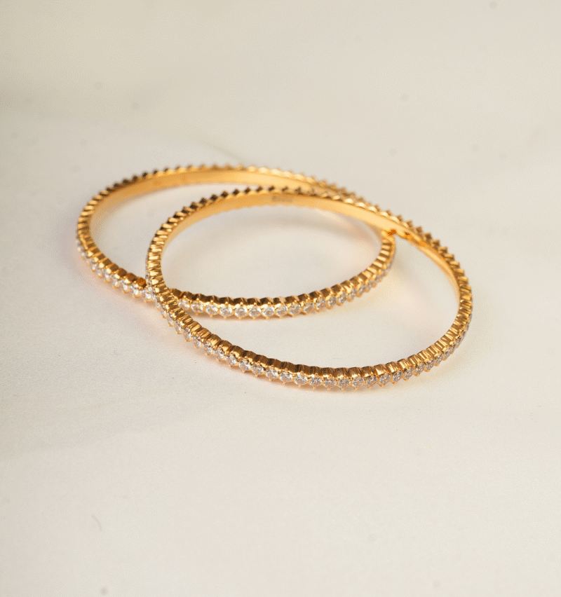 Stone Bangles [40.780 ] - 22Kt