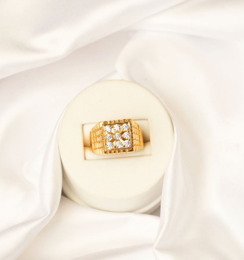 Gents Antique stone Ring [ 13.860 Gram ] - 22Kt