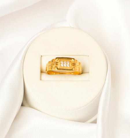 Gents Antique  Stone Ring  [ 4.120 Gram ] - 22Kt