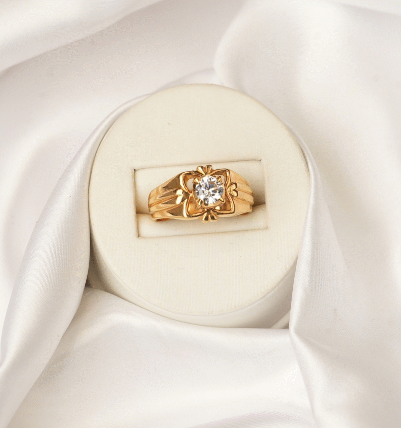 Gents Antique stone Ring [ 13.900 Gram ] - 22Kt