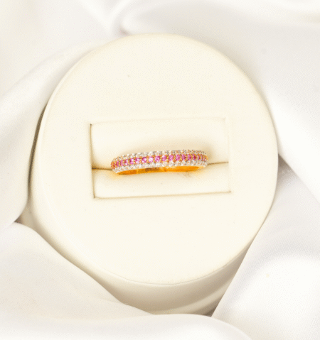 Ladies Stone Ring  [ 2.090  Gram ] - 22Kt