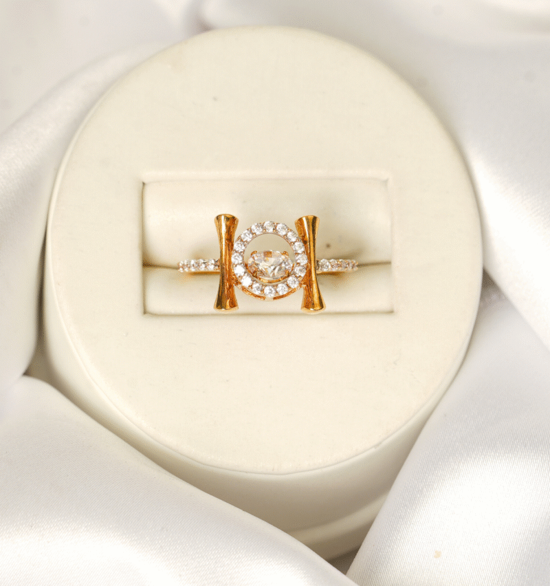 Ladies Stone Ring [ 3.670 Gram ]- 22Kt
