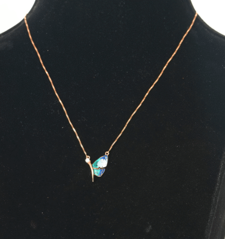 Butterfly Chain [ 4.419  Gram ] - 18Kt