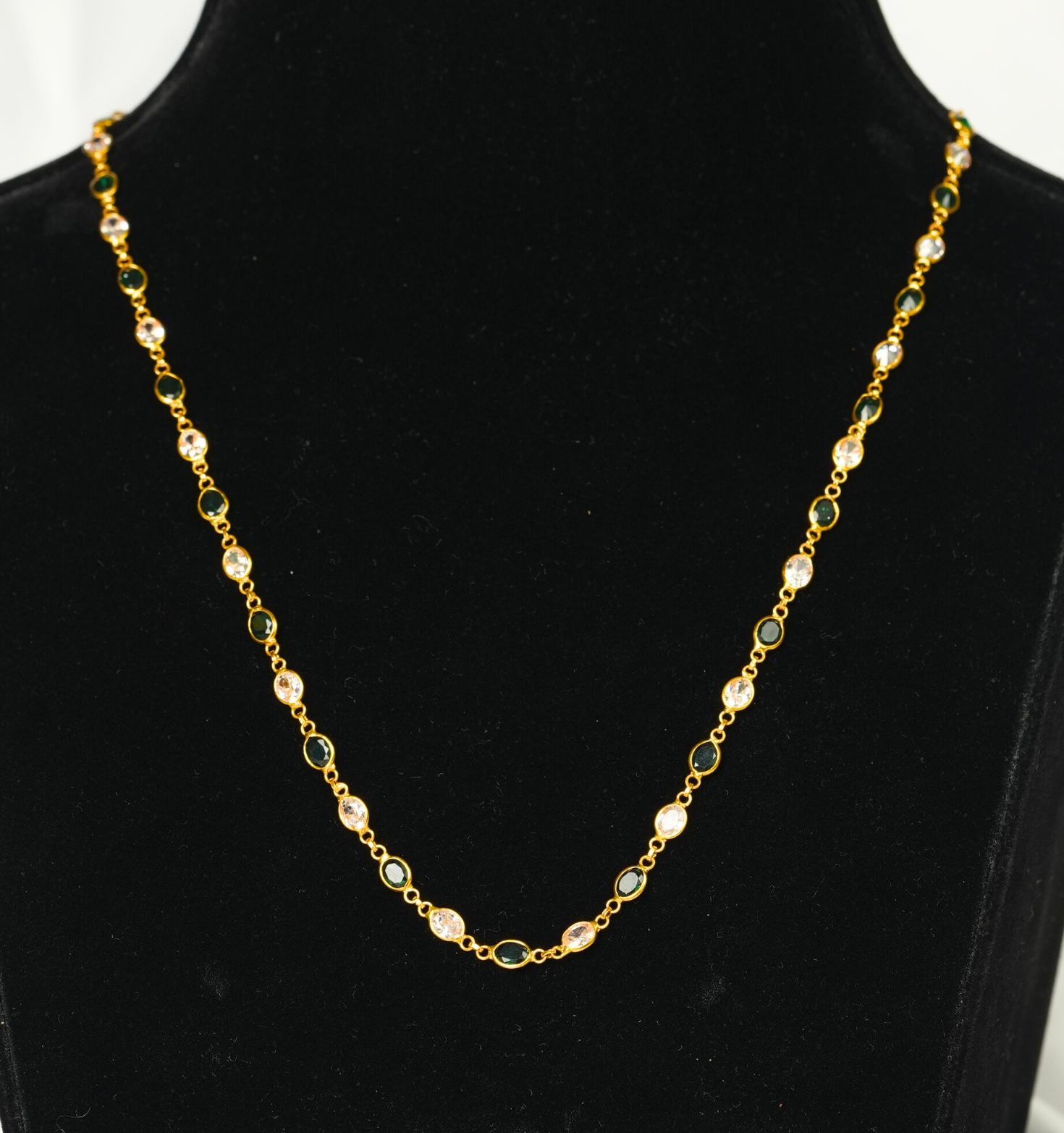 Polki Chain [ 7.510 Gram ] -22Kt