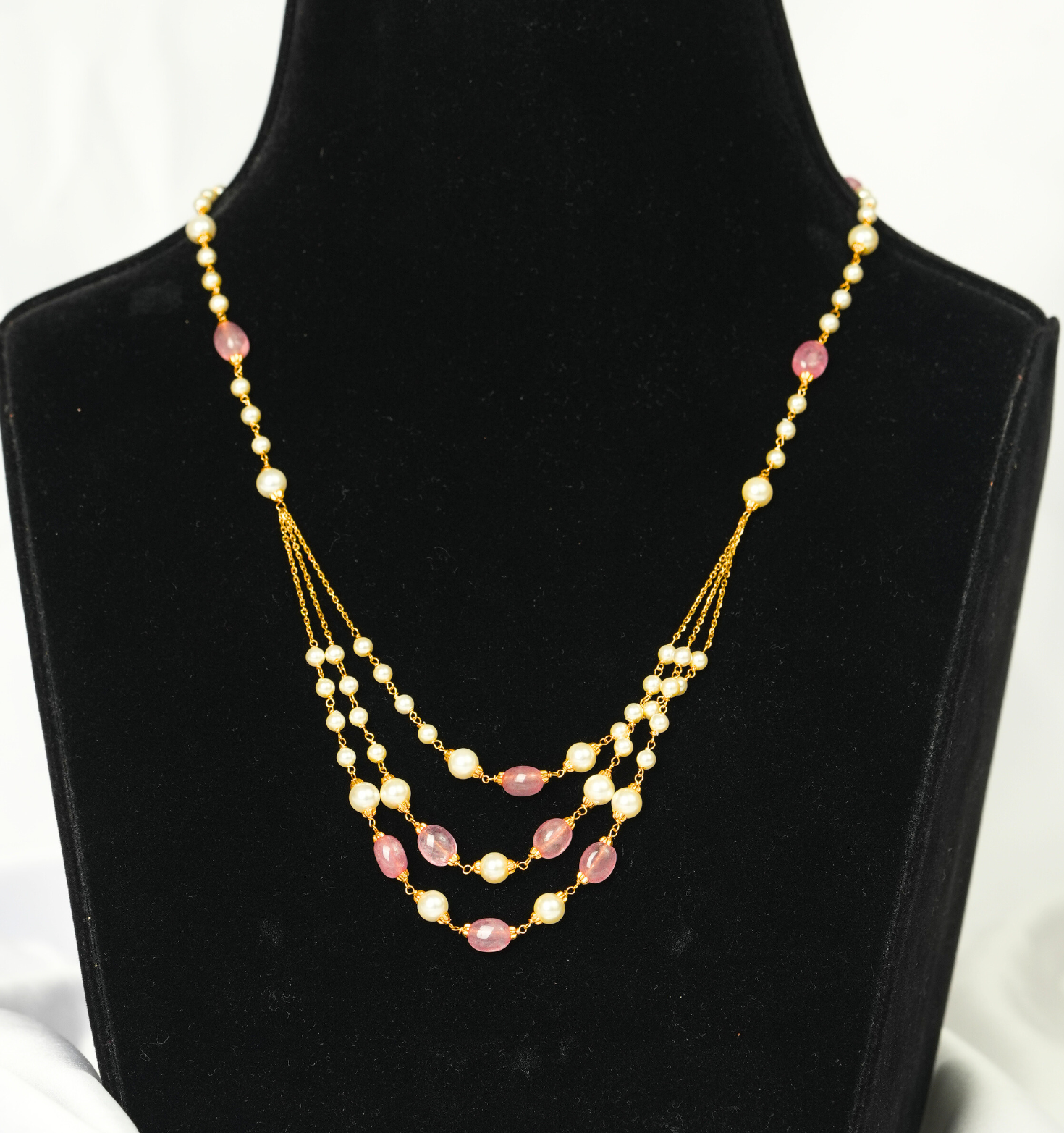 Pearl Chain [ 5.900   Gram ] -22Kt