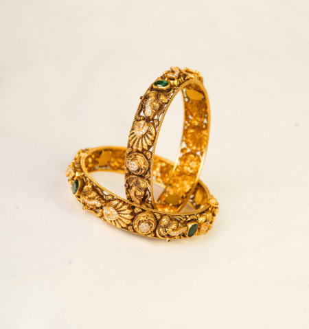 Antique Bangles [ 25.890 Gram ] - 22Kt