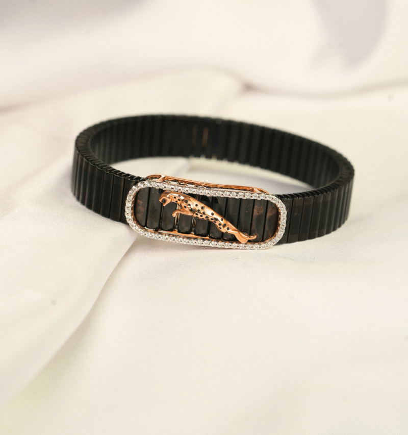 Gents Jaguar Spring Kada  [4.331  Gram ] - 18Kt