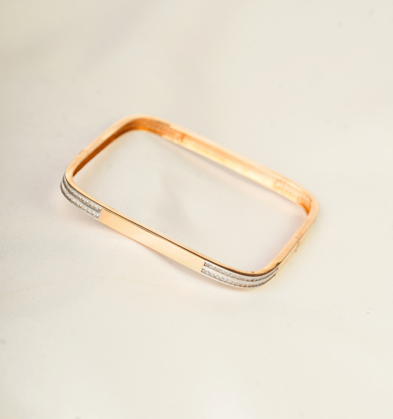 Square Stone Bangles [ 28.500  Gram ] - 18Kt - Image 2