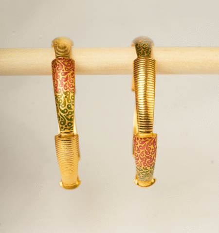 Fancy Enamel Bangles [ 27.240   Gram ] - 22Kt