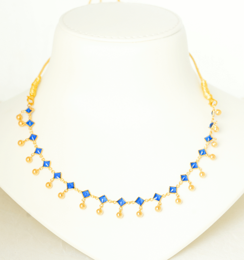 Polki Necklace [9.420 Gram ] 22KT