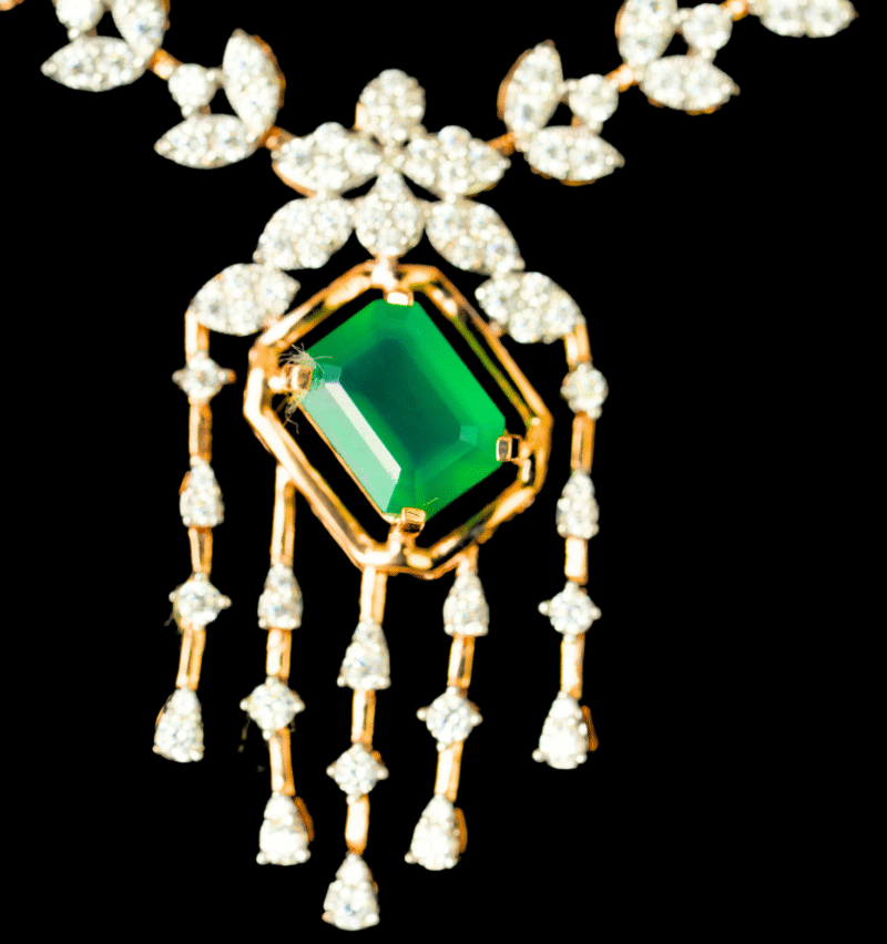 Stone Necklace [ 14.040 Gram ] 18KT - Image 3