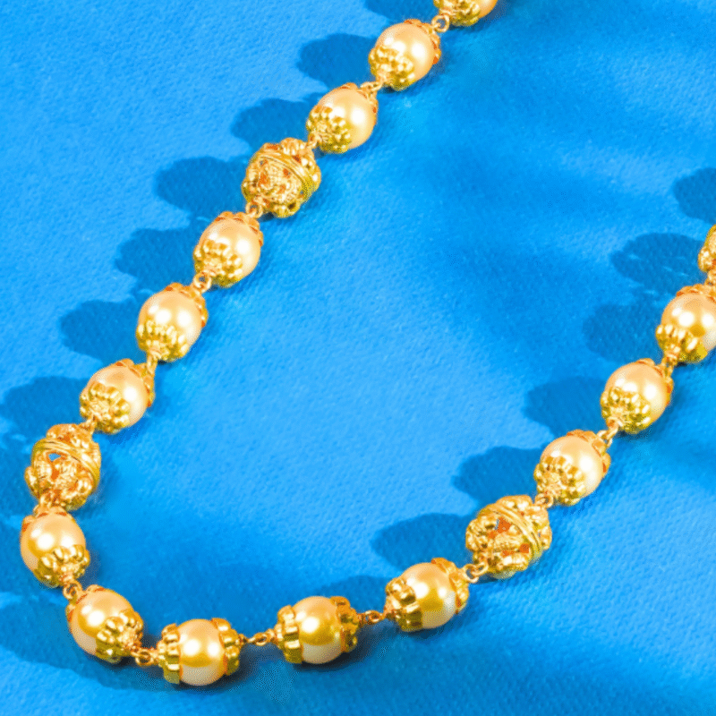 Ladies Pearl Chain [ 12.00 Grams ] – 22Kt - Image 2